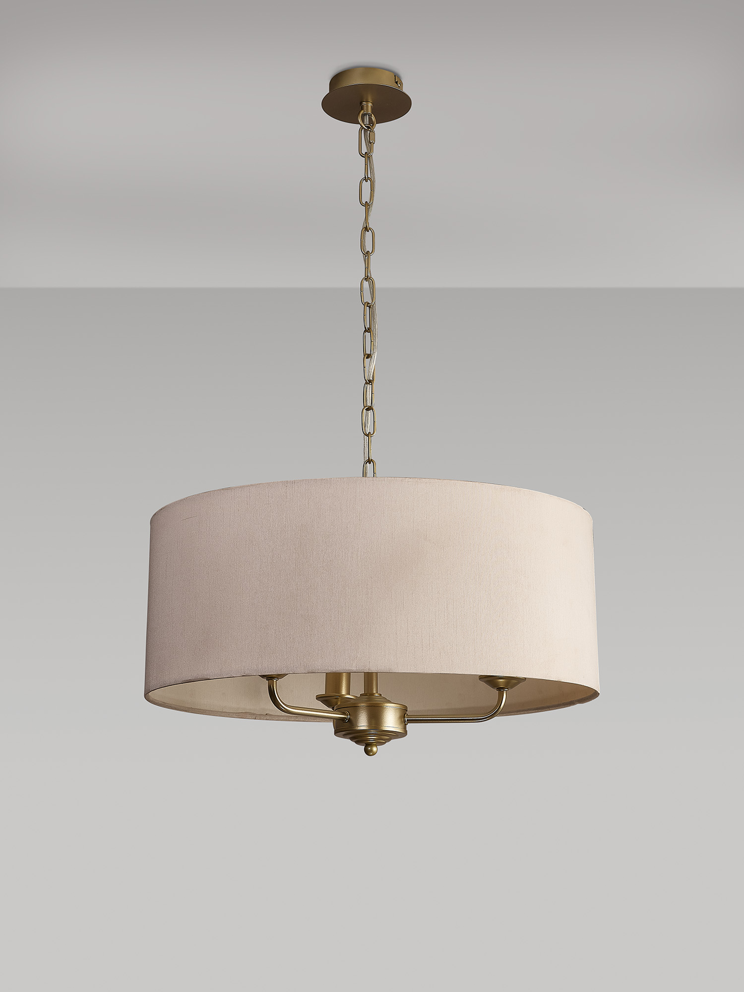 Banyan 50cm 3 Light Pendant Champagne Gold, Nude Beige/Moonlight DK0972  Deco Banyan